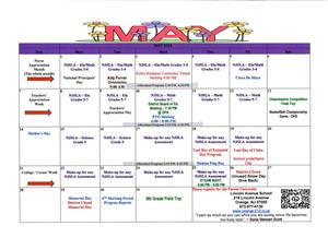 LAS May Calendar